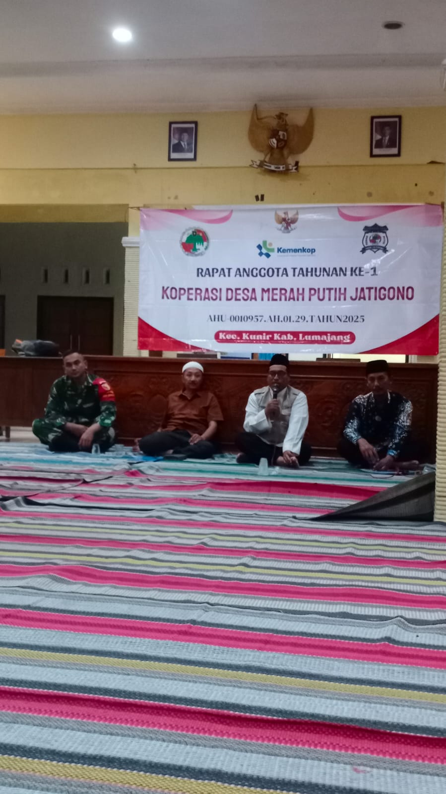 Hadir di RAT Koperasi Merah Putih Jatigono, Camat Kunir Dorong Penguatan Ekonomi Kerakyatan